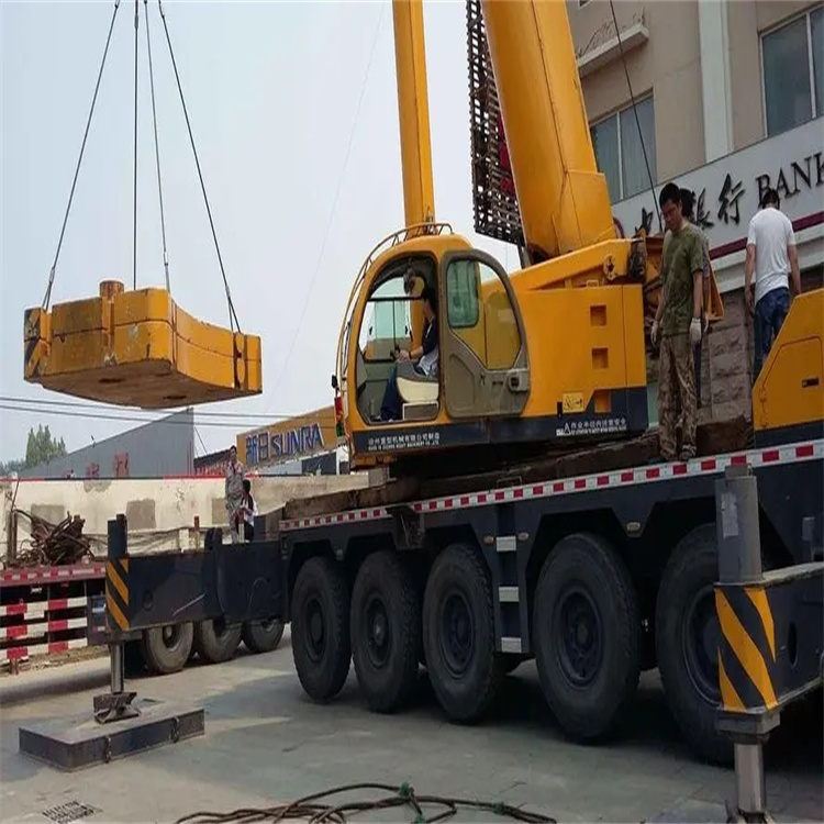 雄县当地吊车出租|机器吊装|75吨|工厂搬迁服务